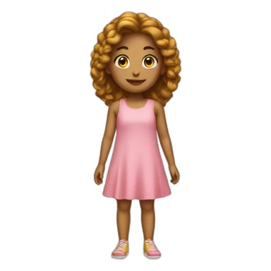 Mini dress girl sticker
