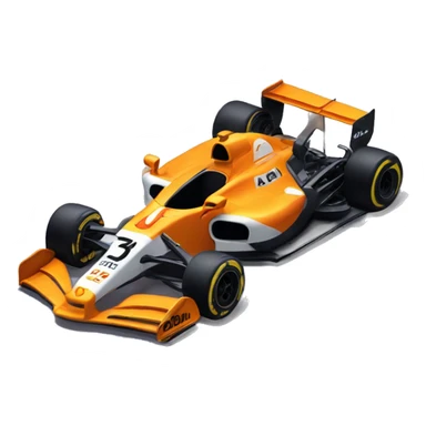 Lando Norris mclaren F1 car 4 sticker