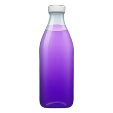 Bottle of purple water sticker
