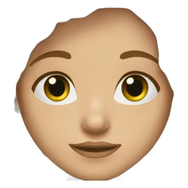 Brunette with long layered hair gold nose ring green eyes woman sticker