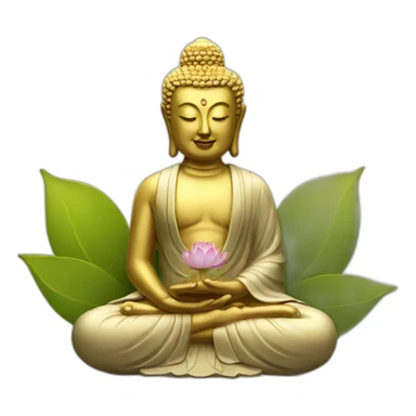 buddha model lotus sticker