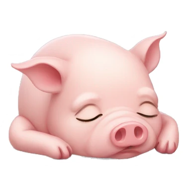 Piggy girl sleep sticker