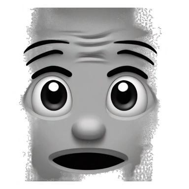 Angry, shy face ￼ sticker