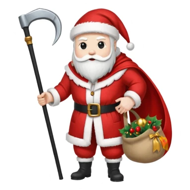 The reaper dressed as santa sticker