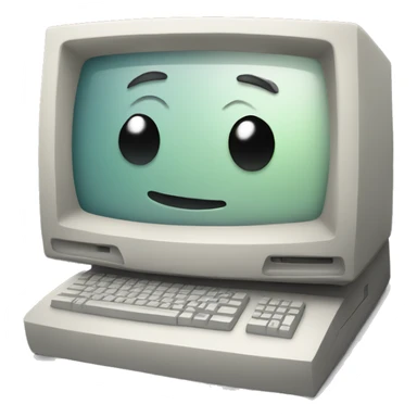 a old broken computer sticker