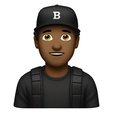 Brown guy whit black baseball hat, Boondock  style sticker