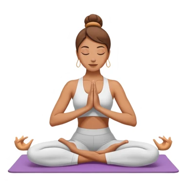 Una mujer haciendo yoga sticker