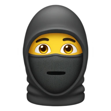 man with a balaclava sticker