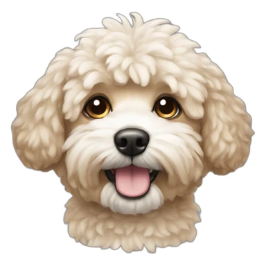 Poochon dog sticker