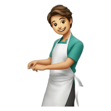 cooking in appartement sticker