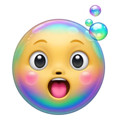 Bubbles coming out of mouth sticker