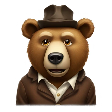 Bear with cigar sticker