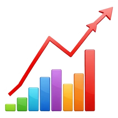 Chart going up sticker