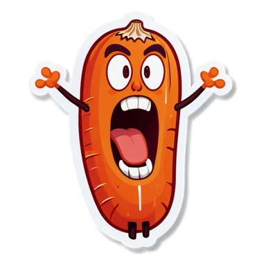Screaming Yam sticker