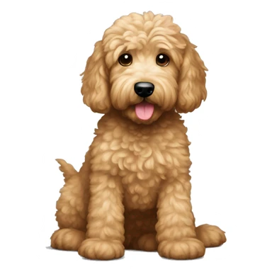 Goldendoodle with sassie face like oh no i am not doing that sticker