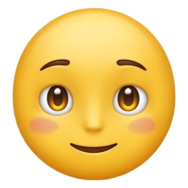 a normal yellow emoji but looking chill and relaxed and doesn’t care  sticker