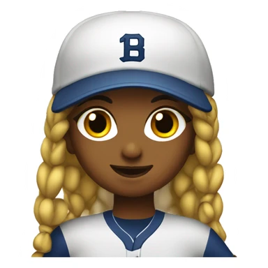 Softball girl sticker