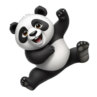 panda volador sticker