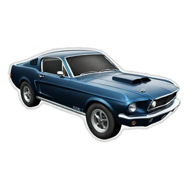 mustang car  logo sticker