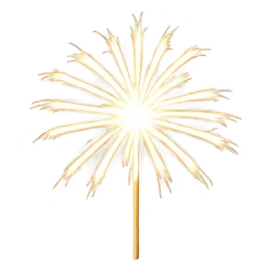 White sparkler fireworks  sticker