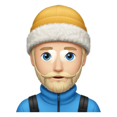 blonde guy with beard, ski hat, no bat sticker