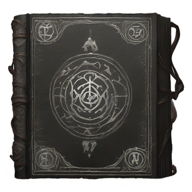Black witch spell book  sticker