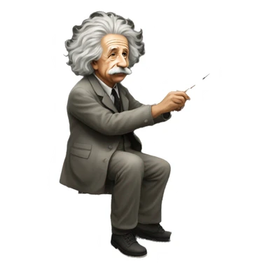 albert einstein painter easel painting a paintings sticker