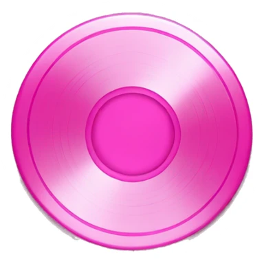 pink music disk sticker