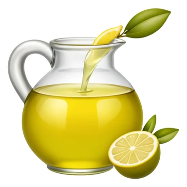 olive oil and lemon juice sticker