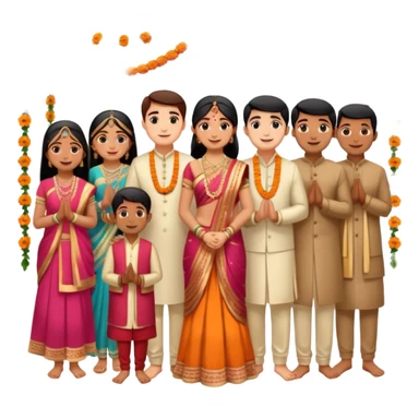 indian engagement ceremony sticker