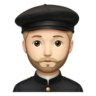 Edouard Manet artist wear black berret hat sticker