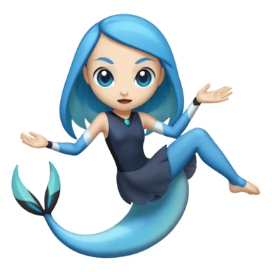 Meloetta-Gible-Pokémon-Fakémon-fusion-hybrid-creature sticker