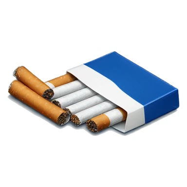 dark blue pack of cigarettes sticker
