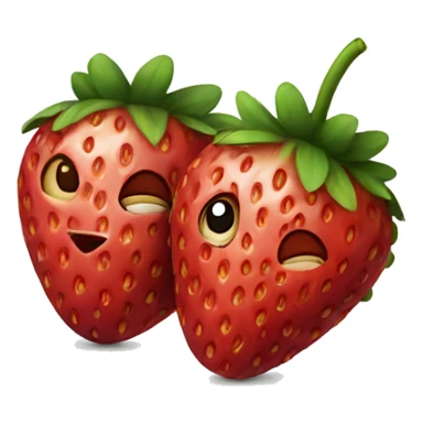 red straberry sticker