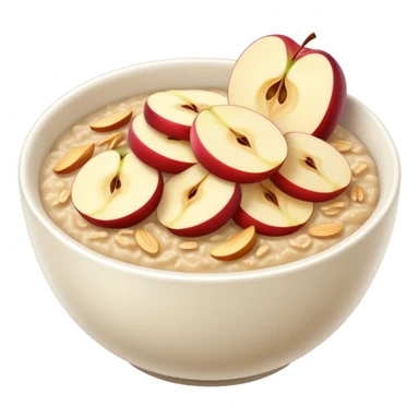 Happy oatmeal apple sticker