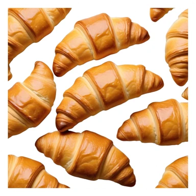 Cinematic Realistic Rustic French Croissant Pastry Emoji, depicted as a flaky, buttery crescent with delicate, layered textures and a slight, intentional char along the edges that imparts a rustic, artisanal charm. The golden, crispy exterior shows a hint of burnt nuance, rendered with warm, inviting lighting and exquisite detail to capture its time-honored, imperfect perfection. sticker