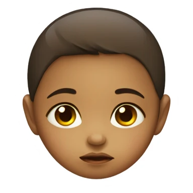 Sad baby girl sticker