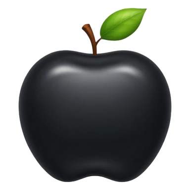 exercise nr 1 thats what it should symbolize It should look like an apple emoji The same style and be black  sticker