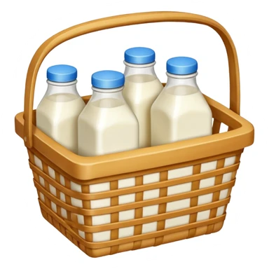 generate an image for dairy products basket sticker