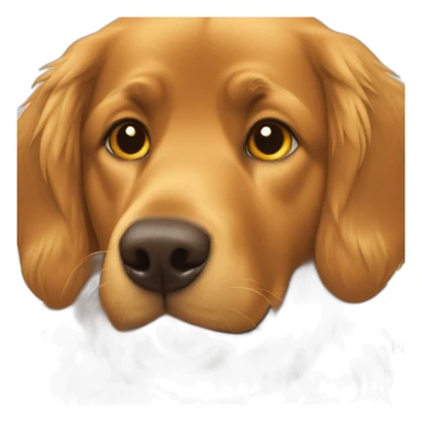 Brown man with golden retriever sticker