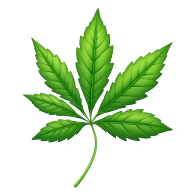Weed leaf sticker