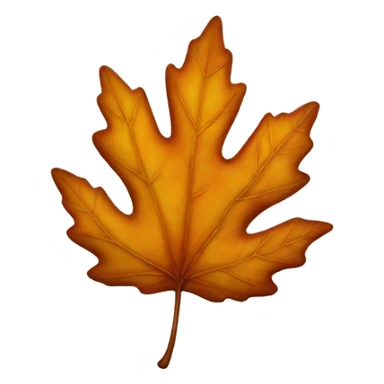 autumn leaf sticker