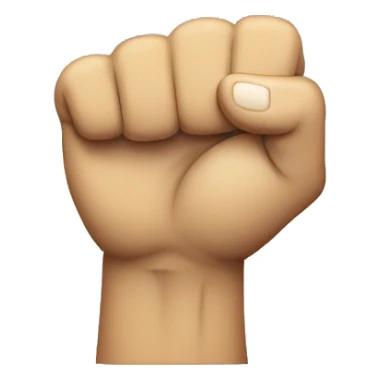 fist and words sticker