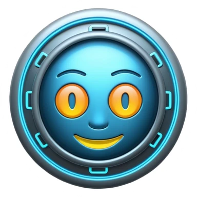 AI emoji with circuit board background and 'AI' in the center sticker