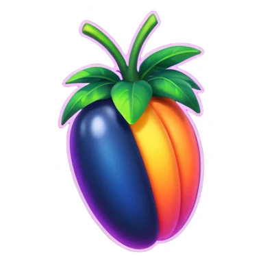Сделай логотип Fl Studio светящийся sticker
