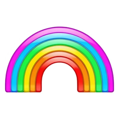 glowing led light, rainbow coloured, one big sign sticker