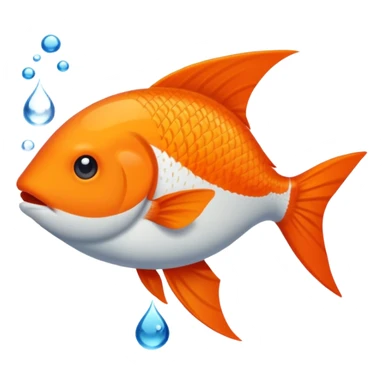 Poisson rouge simple sticker