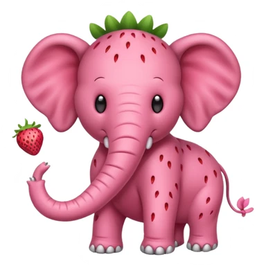 Strawberry Elephant Steal a brainrot sticker