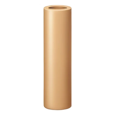 Long skin colored cylinder sticker