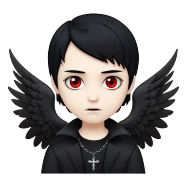 angel vampire paper angels wings emo sticker